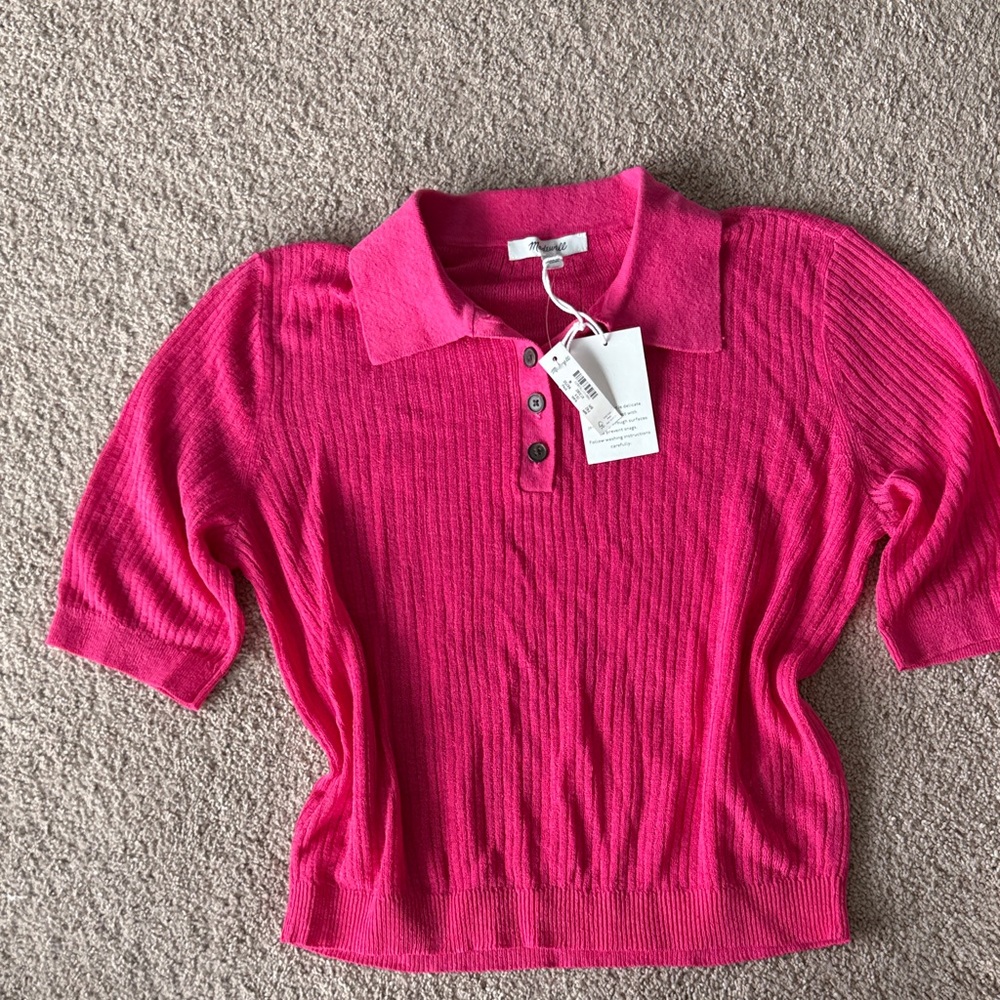 Madewell linen blend top